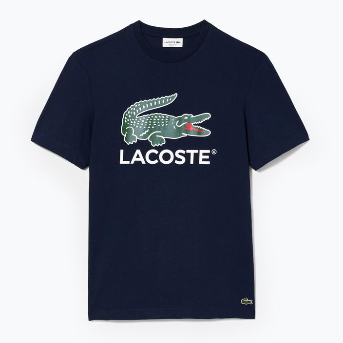 Чоловіча футболка Lacoste TH1285 темно-синя 5