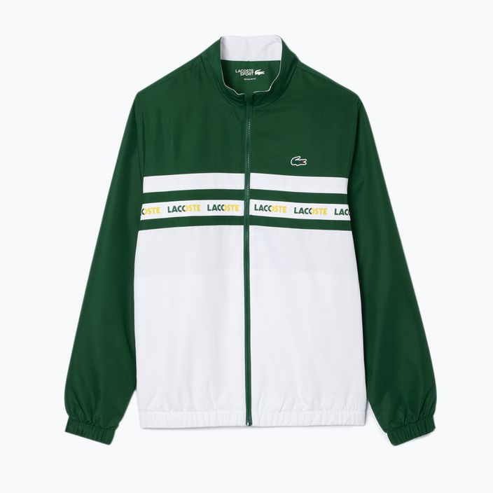 Чоловічий тенісний спортивний костюм Lacoste WH7567 зелений/білий 6