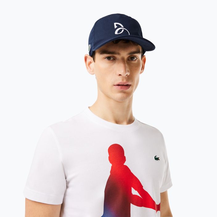 Комплект футболка + кепка Lacoste Tennis X Novak Djokovic біла 3