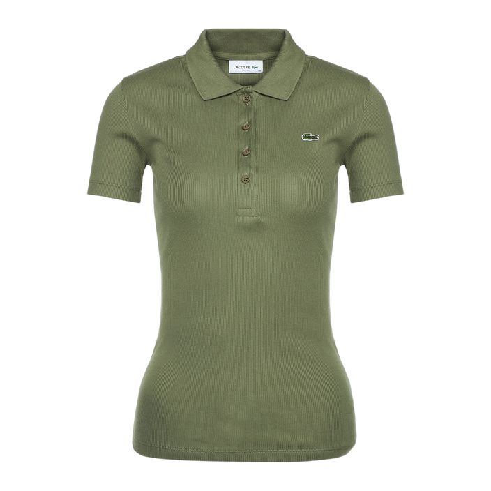 Футболка поло жіноча Lacoste DF5377 khaki 4