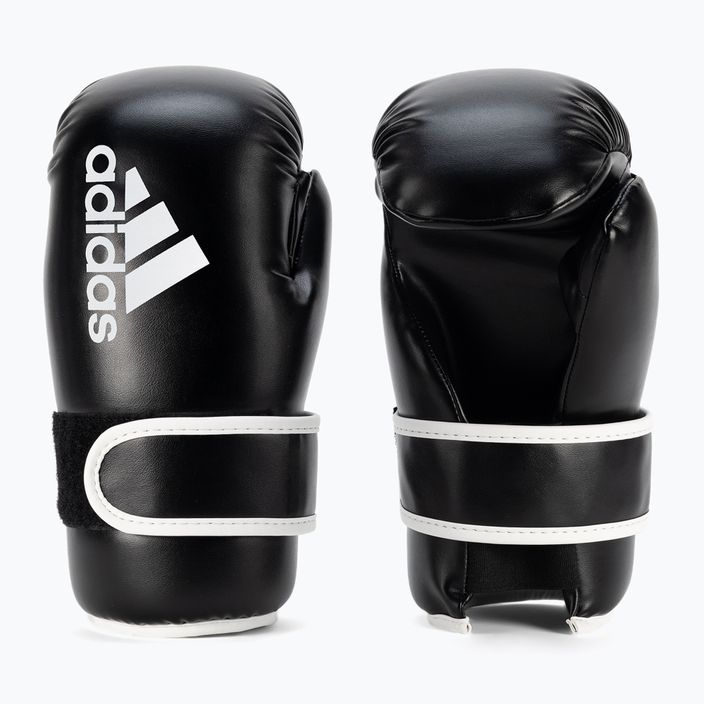 Рукавиці боксерські adidas Point Fight Adikbpf100 чорно-білі ADIKBPF100 3