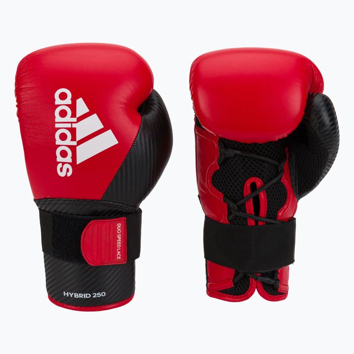 Рукавиці боксерські adidas Hybrid 250 Duo Lace червоні ADIH250TG 3