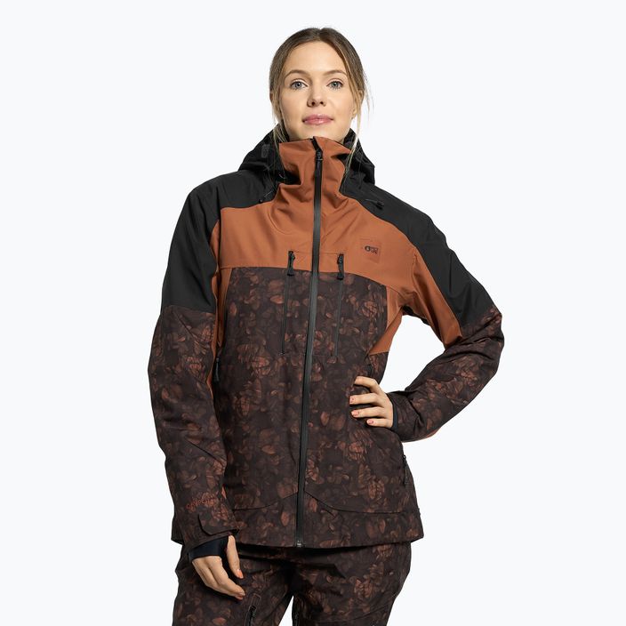 Куртка лижна жіноча Picture Exa 20/20 сіро-помаранчева WVT226-F