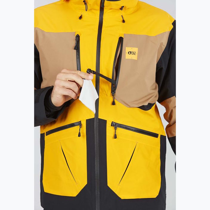 Куртка лижна чоловіча Picture Naikoon 20/20 жовта MVT391-C 5