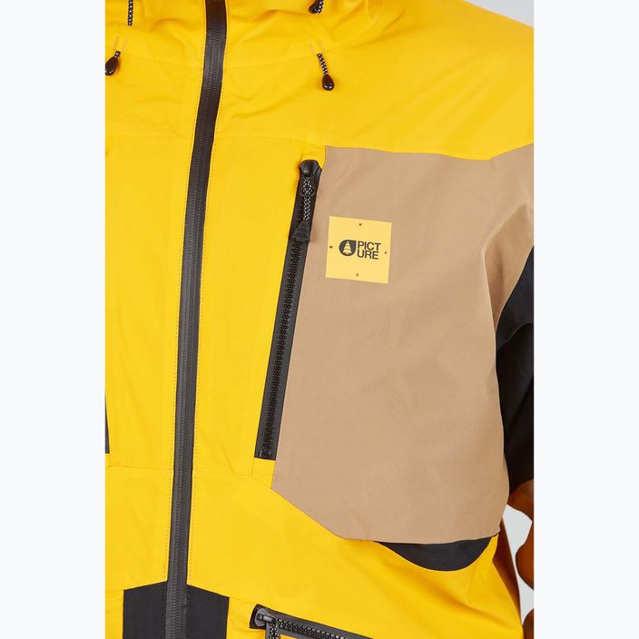 Куртка лижна чоловіча Picture Naikoon 20/20 жовта MVT391-C 6