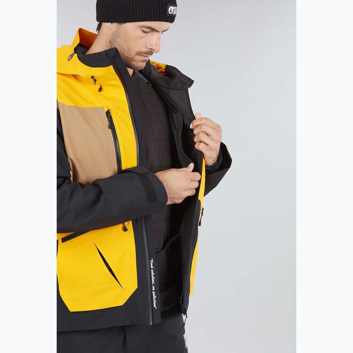 Куртка лижна чоловіча Picture Naikoon 20/20 жовта MVT391-C 11