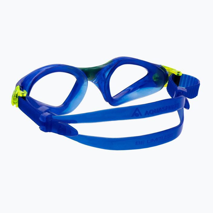 Окуляри для плавання дитячі Aquasphere Kayenne 2022 blue/yellow/clear 4