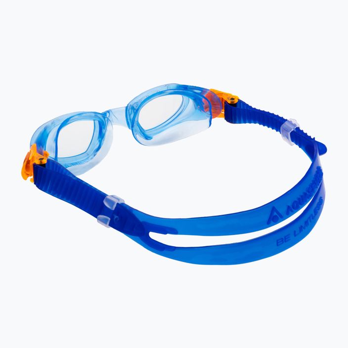 Окуляри для плавання дитячі Aquasphere Moby Kid blue/orange/clear 4