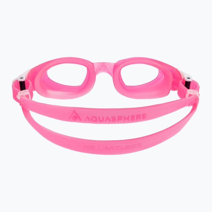 Окуляри для плавання дитячі Aquasphere Moby Kid pink/white/clear 5