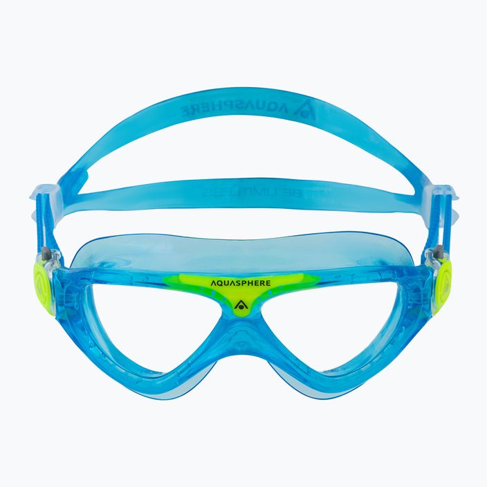 Маска для плавання дитяча Aquasphere Vista turquoise/yellow/clear 2