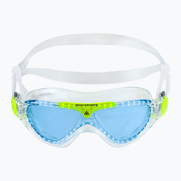 Маска для плавання дитяча Aquasphere Vista transparent/bright green/blue MS5080031LB 2