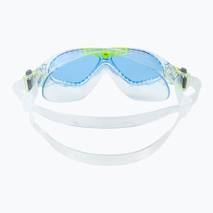 Маска для плавання дитяча Aquasphere Vista transparent/bright green/blue MS5080031LB 5