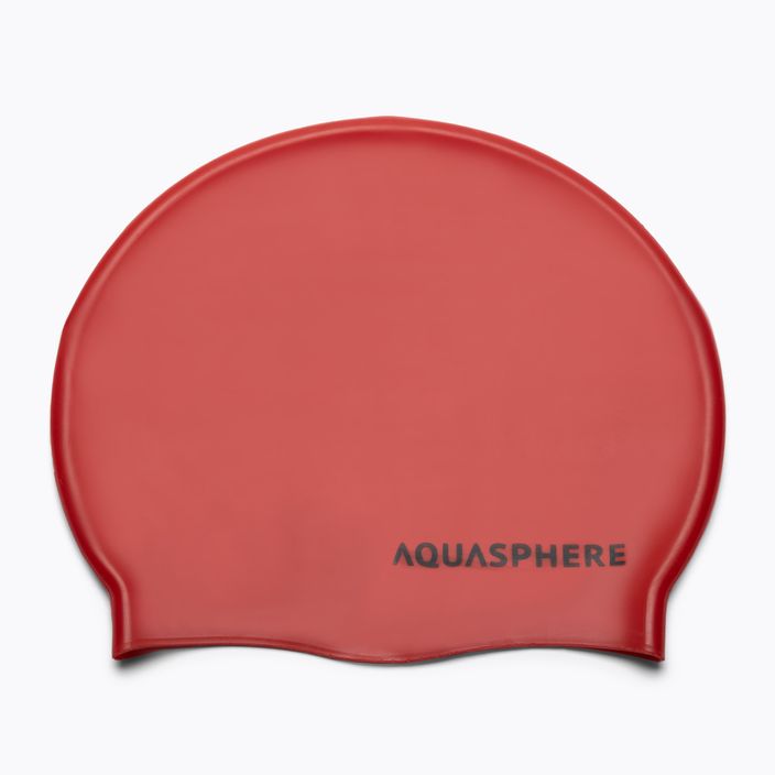Шапочка для плавання Aquasphere Plain Silicon red/black