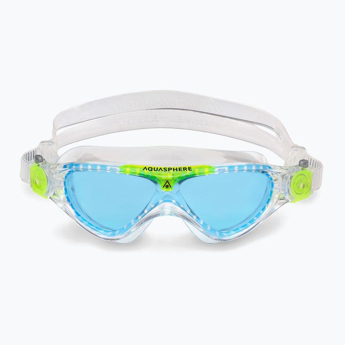 Маска для плавання дитяча Aquasphere Vista transparent/bright green/blue MS5630031LB 7