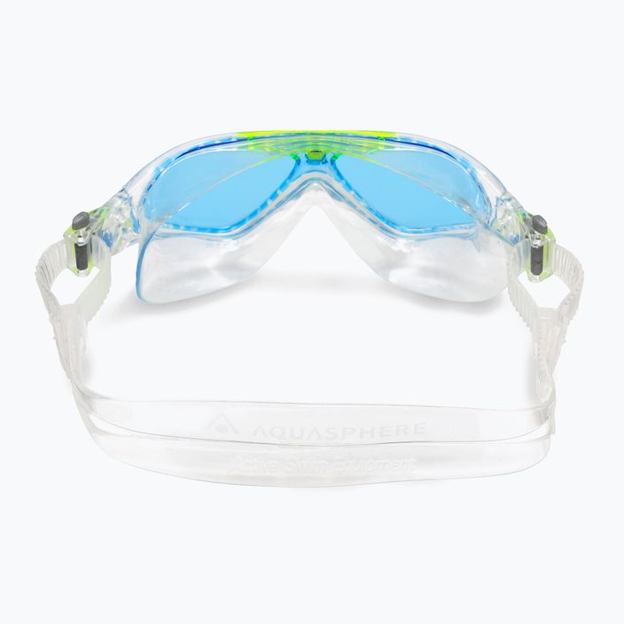 Маска для плавання дитяча Aquasphere Vista transparent/bright green/blue MS5630031LB 8