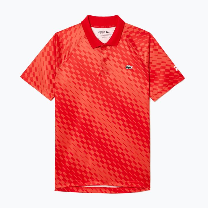 Футболка-поло тенісна чоловіча Lacoste червона DH5174 5