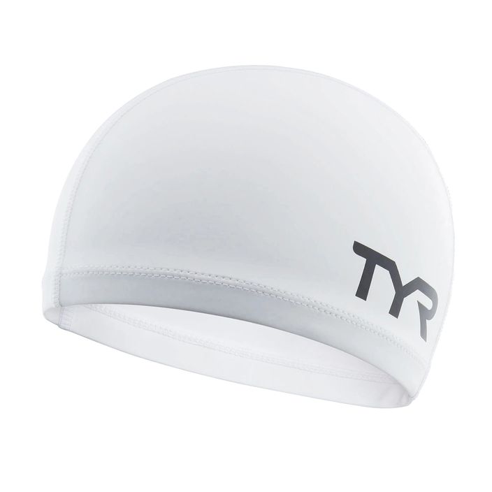 Шапочка для плавання TYR Silicone Comfort white 2