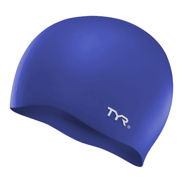 Силіконова шапочка для плавання TYR без зморшок royal 2
