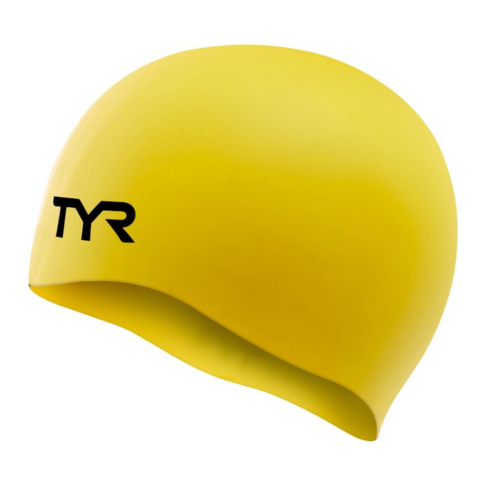 Шапочка для плавання TYR Wrinkle Free yellow 2