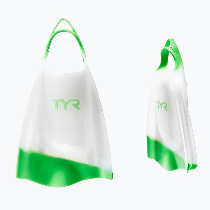 Ласти для плавання TYR Hydroblade біло-зелені LFHYD 5