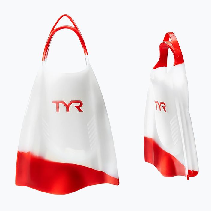 Ласти для плавання TYR Hydroblade біло-червоні LFHYD 5