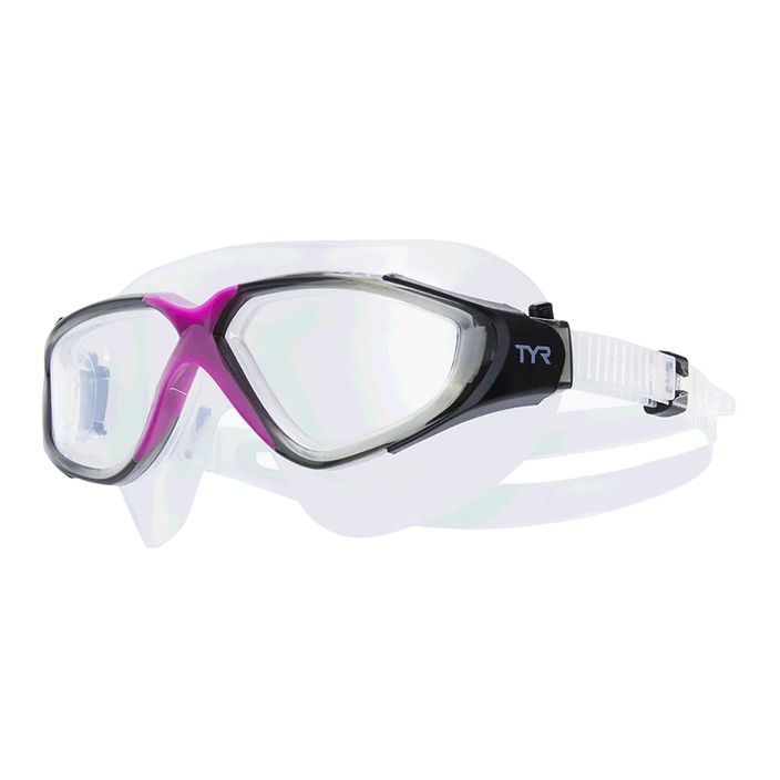 Маска для плавання TYR Rogue clear/purple/grey 2