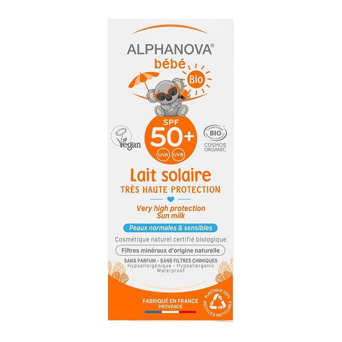 Сонцезахисний крем Alphanova Bebe SPF 50+ 2
