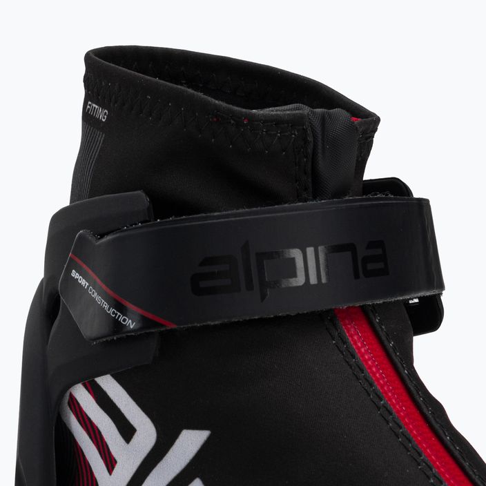 Черевики для бігових лиж чоловічі Alpina N Combi black/white/red 10