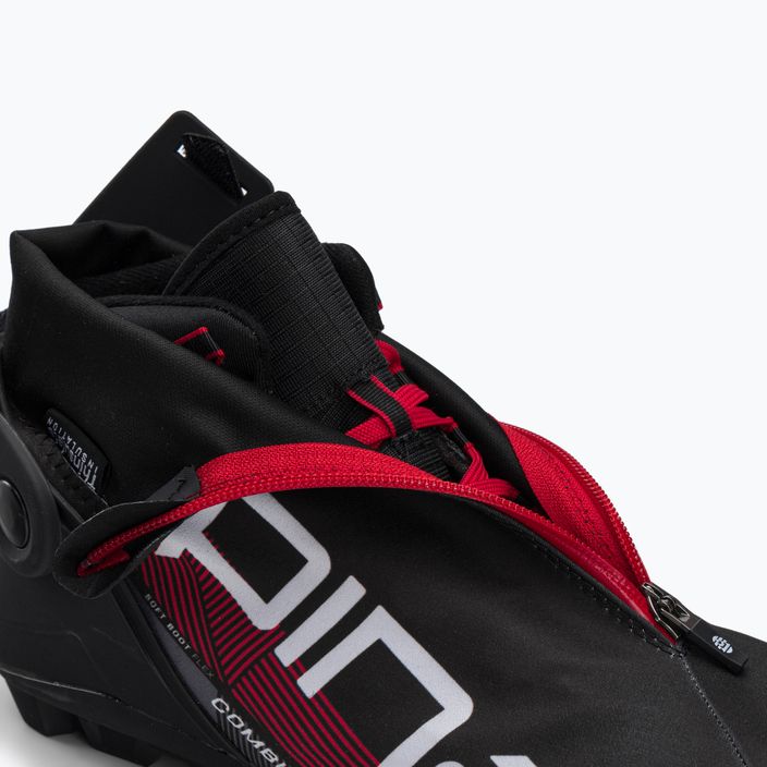Черевики для бігових лиж чоловічі Alpina N Combi black/white/red 11