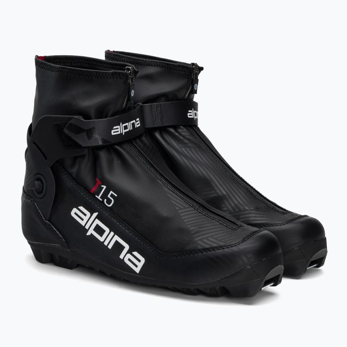 Черевики для бігових лиж чоловічі Alpina T 15 black/red 4