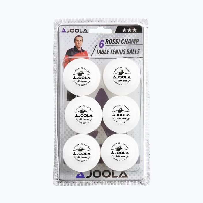 М'ячики для настільного тенісу JOOLA Rossi Champ 40+ 6 шт. white