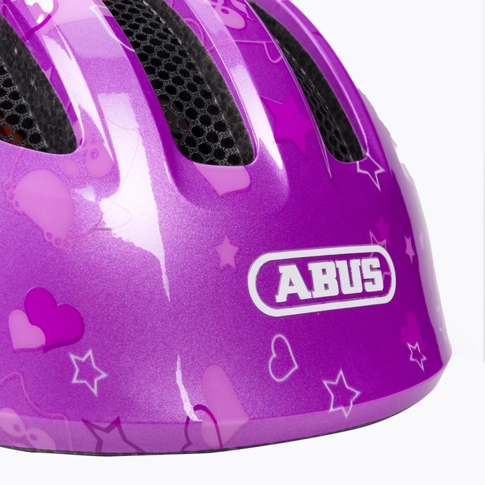 Шолом велосипедний дитячий ABUS Smiley 3.0 фіолетовий 67259 7
