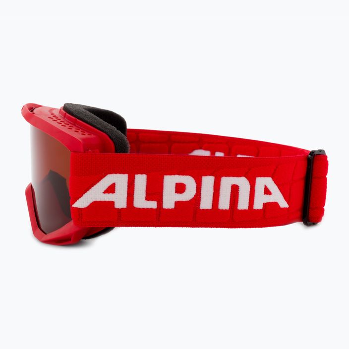 Маска лижна дитяча Alpina Piney red matt/orange 4