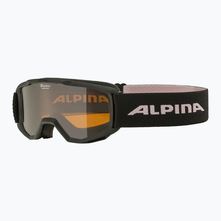 Маска лижна дитяча Alpina Piney black/rose matt/orange 6