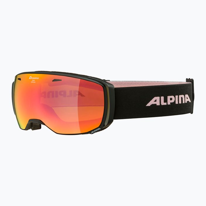Маска лижна Alpina Estetica Q-Lite black/rose matt/rainbow sph 6