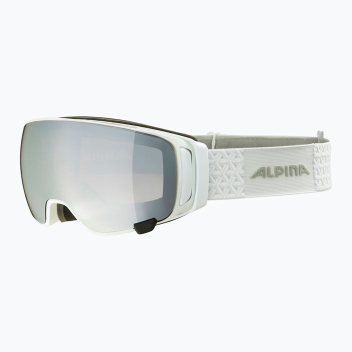 Маска лижна Alpina Double Jack Mag Q-Lite white gloss/mirror black 7