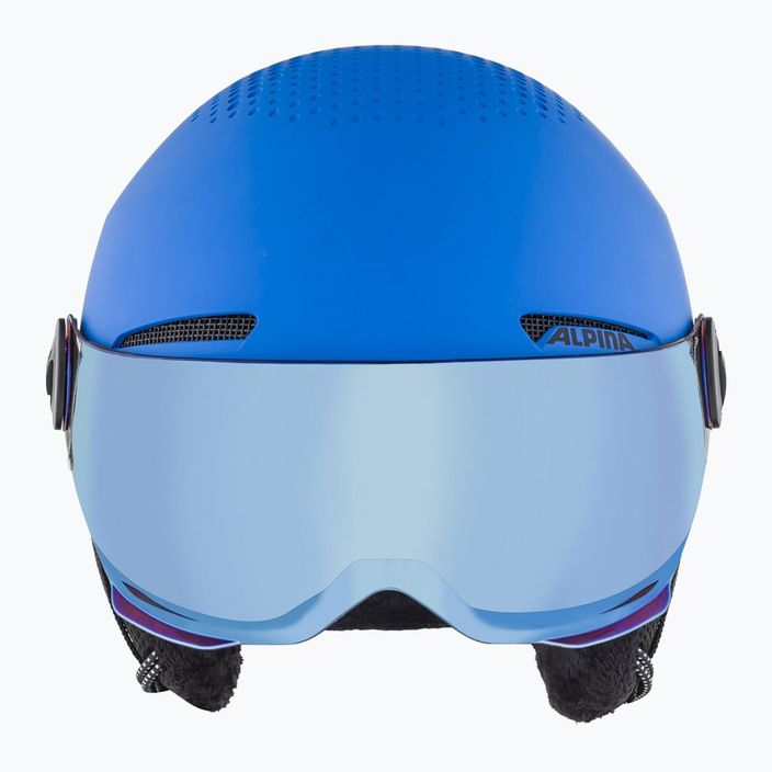 Шолом лижний дитячий Alpina Zupo Visor Q-Lite blue matt 10
