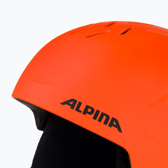 Шолом лижний дитячий Alpina Pizi neon/orange matt 8