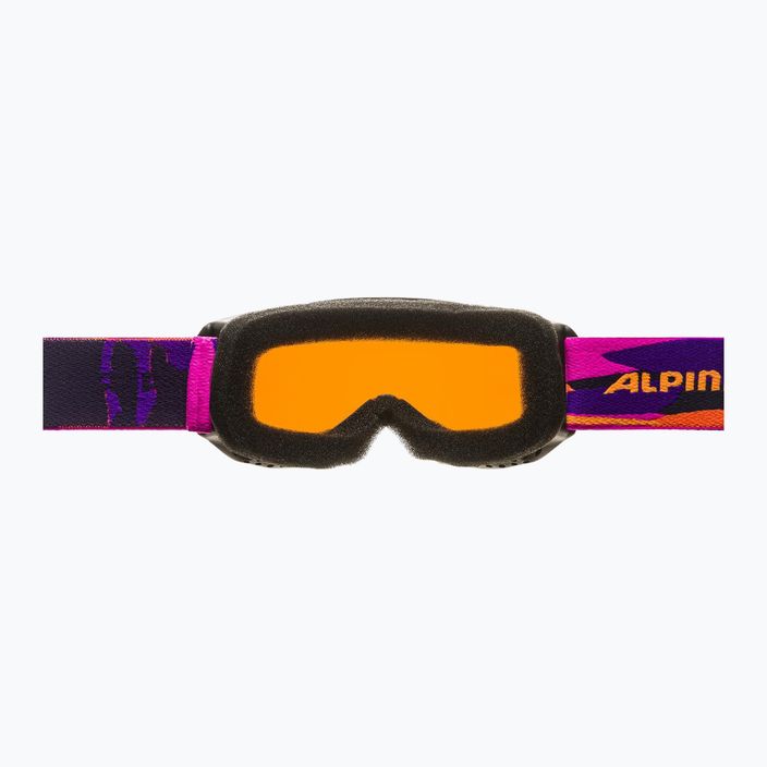 Дитячі гірськолижні окуляри Alpina Piney чорні/рожеві матові/помаранчеві 3