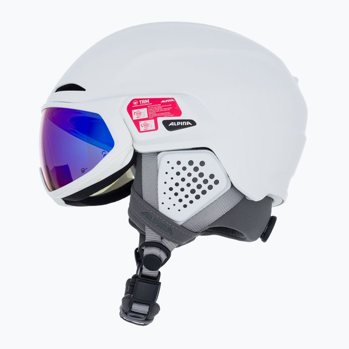 Гірськолижний шолом Alpina Alto Q-Lite білий матовий/синій revo 5