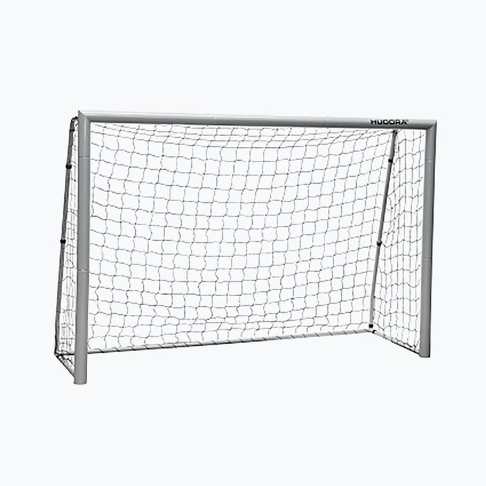 Ворота футбольні Hudora Soccer Goal Expert 240 x 160 cm сірі 3088
