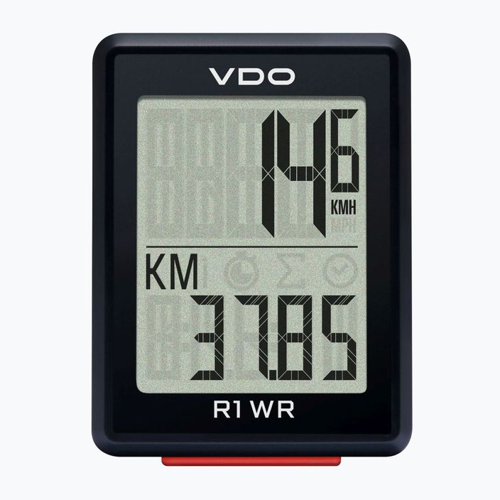 Велокомп'ютер VDO R1 WR чорний 64010
