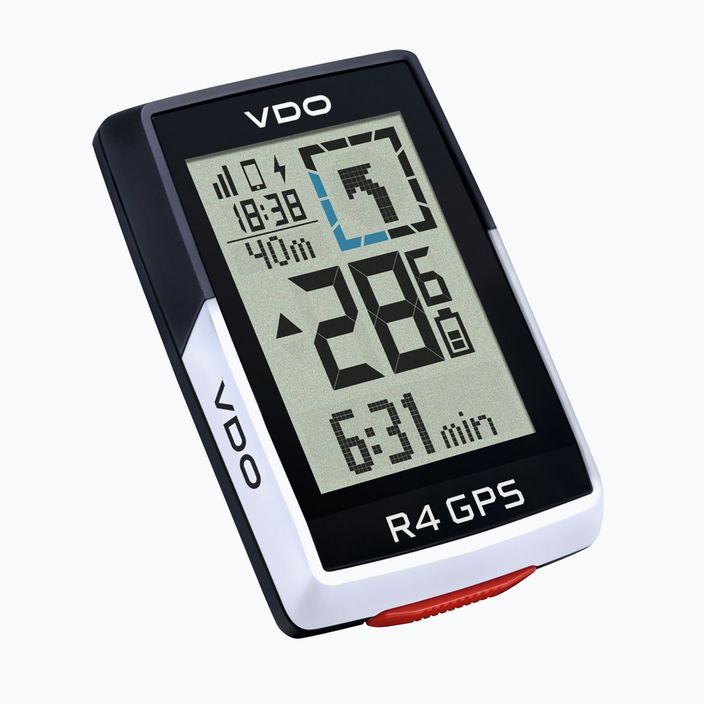 Велокомп'ютер VDO R4 GPS Top Mount Set чорно-білий 64041 2