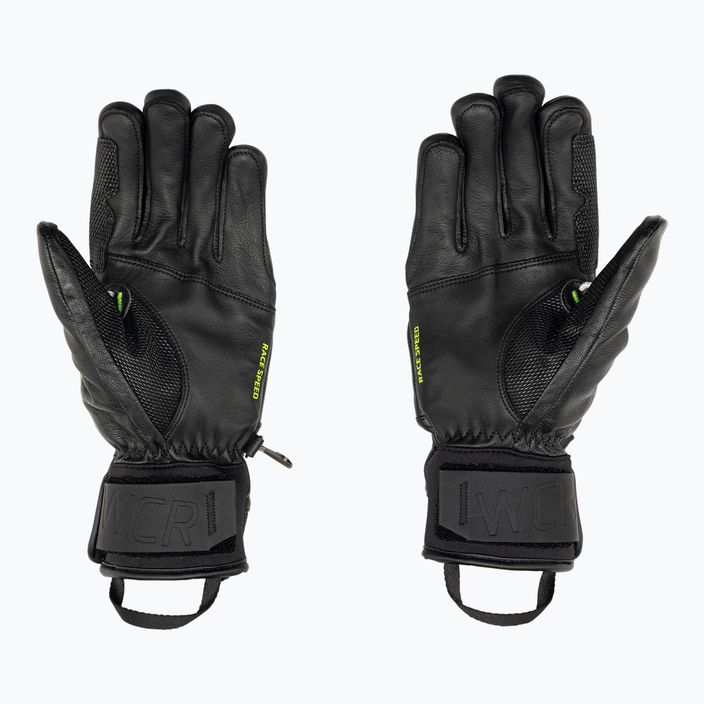 Чоловічі лижні рукавиці LEKI WCR Venom Speed 3D чорний лід/лимон 2