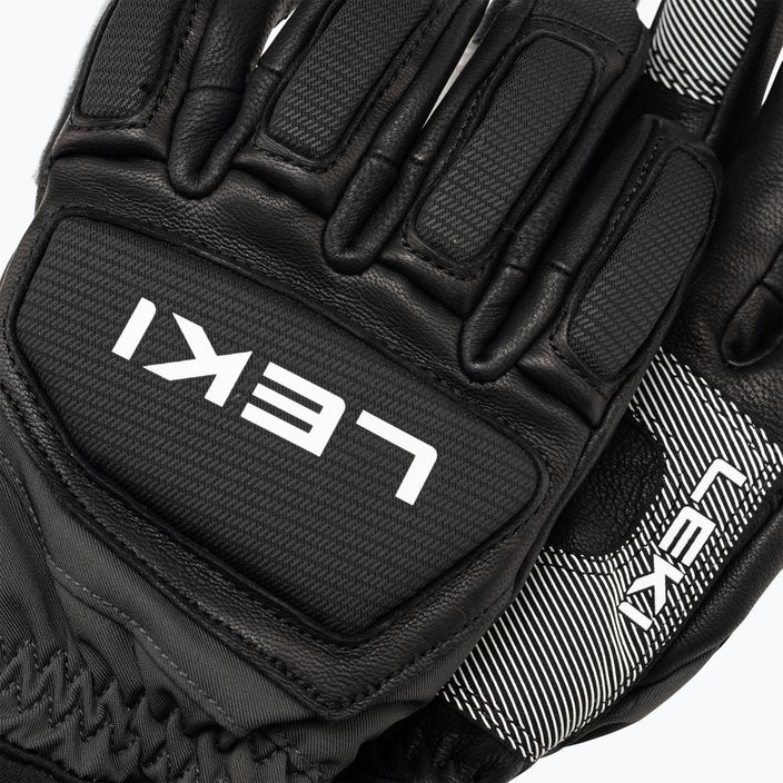 Чоловічі гірськолижні рукавиці LEKI Griffin Pro 3D чорні/білі 5