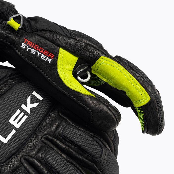 Чоловічі гірськолижні рукавиці LEKI Griffin Pro 3D чорні/неонові 4