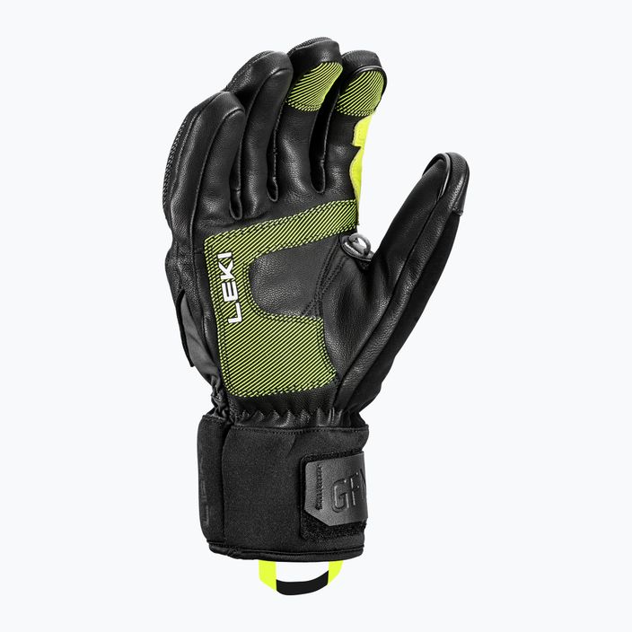 Чоловічі гірськолижні рукавиці LEKI Griffin Pro 3D чорні/неонові 6