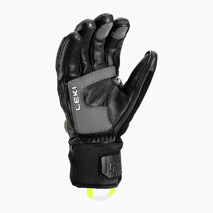 Чоловічі гірськолижні рукавиці LEKI Griffin Tune 3D Boa чорний/графіт/крижаний лимон 6