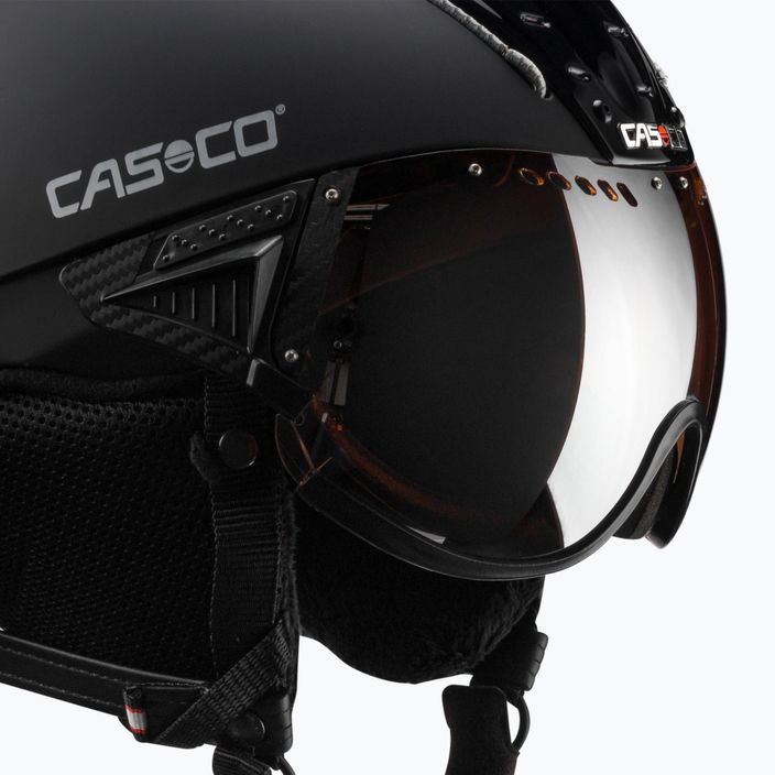 Шолом лижний CASCO SP-2 Carbonic Visor black 6