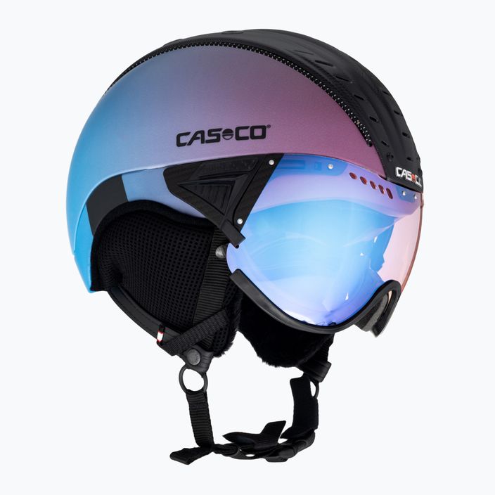 Гірськолижний шолом CASCO SP-2 Photomatic Visor strusted небесний градієнт матовий